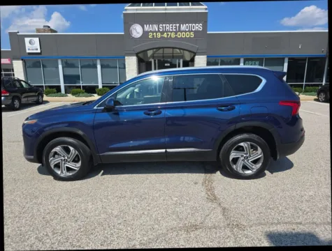 Blue 2021 Hyundai Santa Fe SEL Sport Utility 4D for sale in Portage, IN