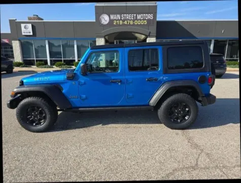 Photos of 2023 Jeep Wrangler 4xe Willys 4xe Sport Utility 4D for sale in Portage, IN at Main Street Motors