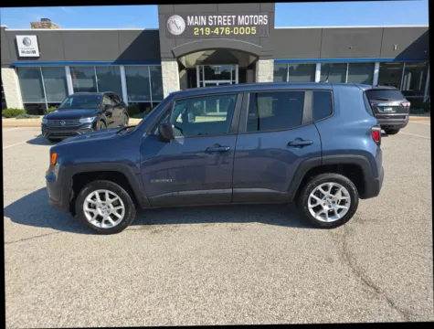 Blue 2023 Jeep Renegade Latitude Sport Utility 4D for sale in Portage, IN