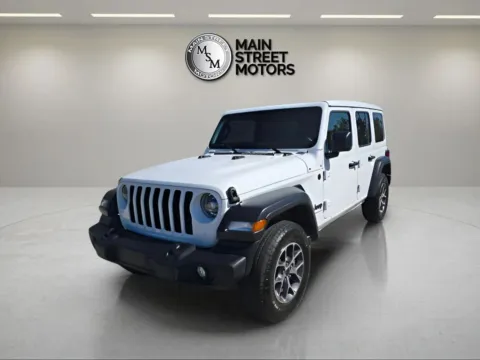 White 2024 Jeep Wrangler 4 Door Sport S Sport Utility 4D for sale in Portage, IN