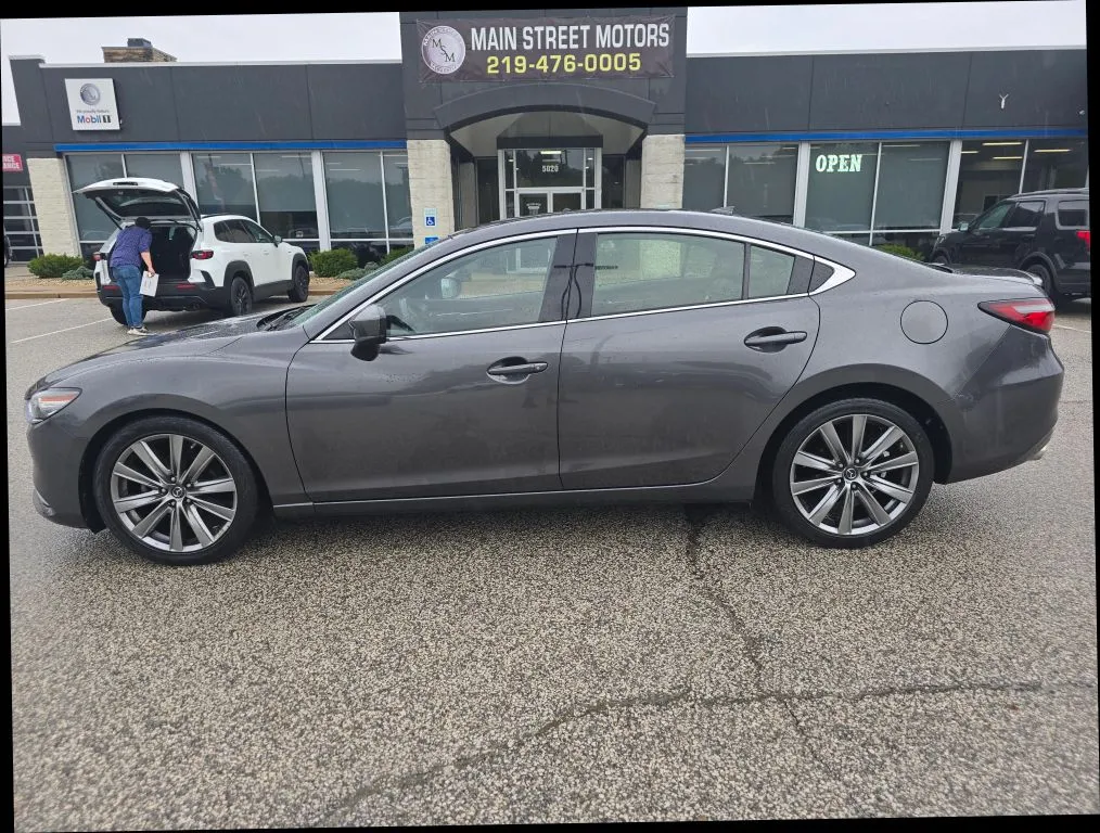 Gray 2018 MAZDA MAZDA6 Signature Sedan 4D for sale in Portage, IN