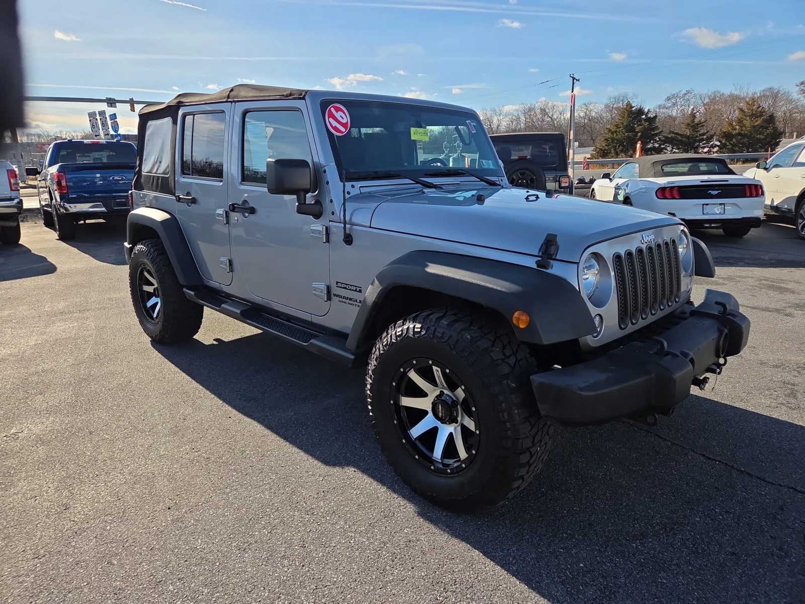 Silver 2016 Jeep Wrangler Unlimited Sport for sale in Hamburg, PA