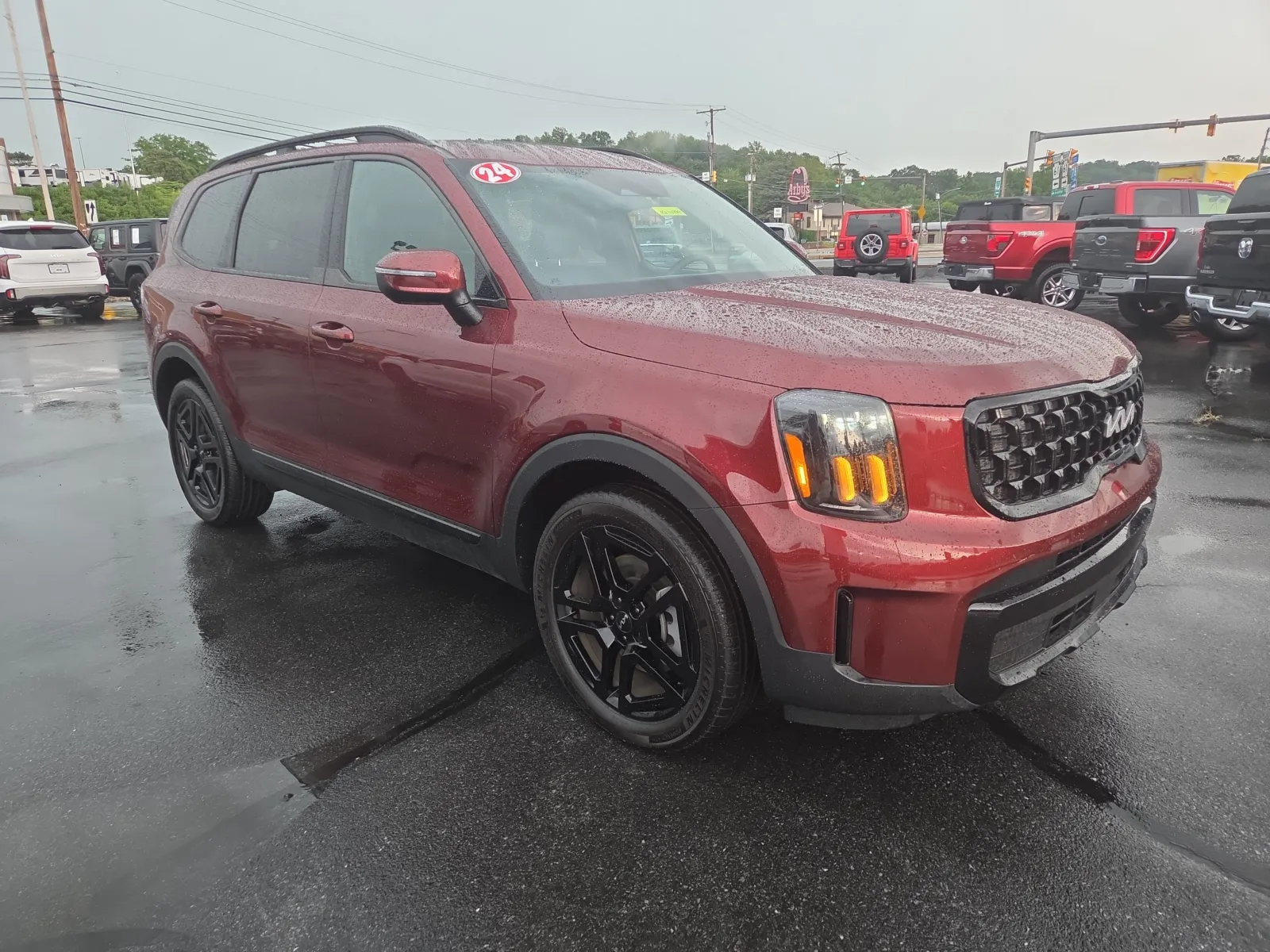 Red 2024 Kia Telluride EX X-Line for sale in Hamburg, PA