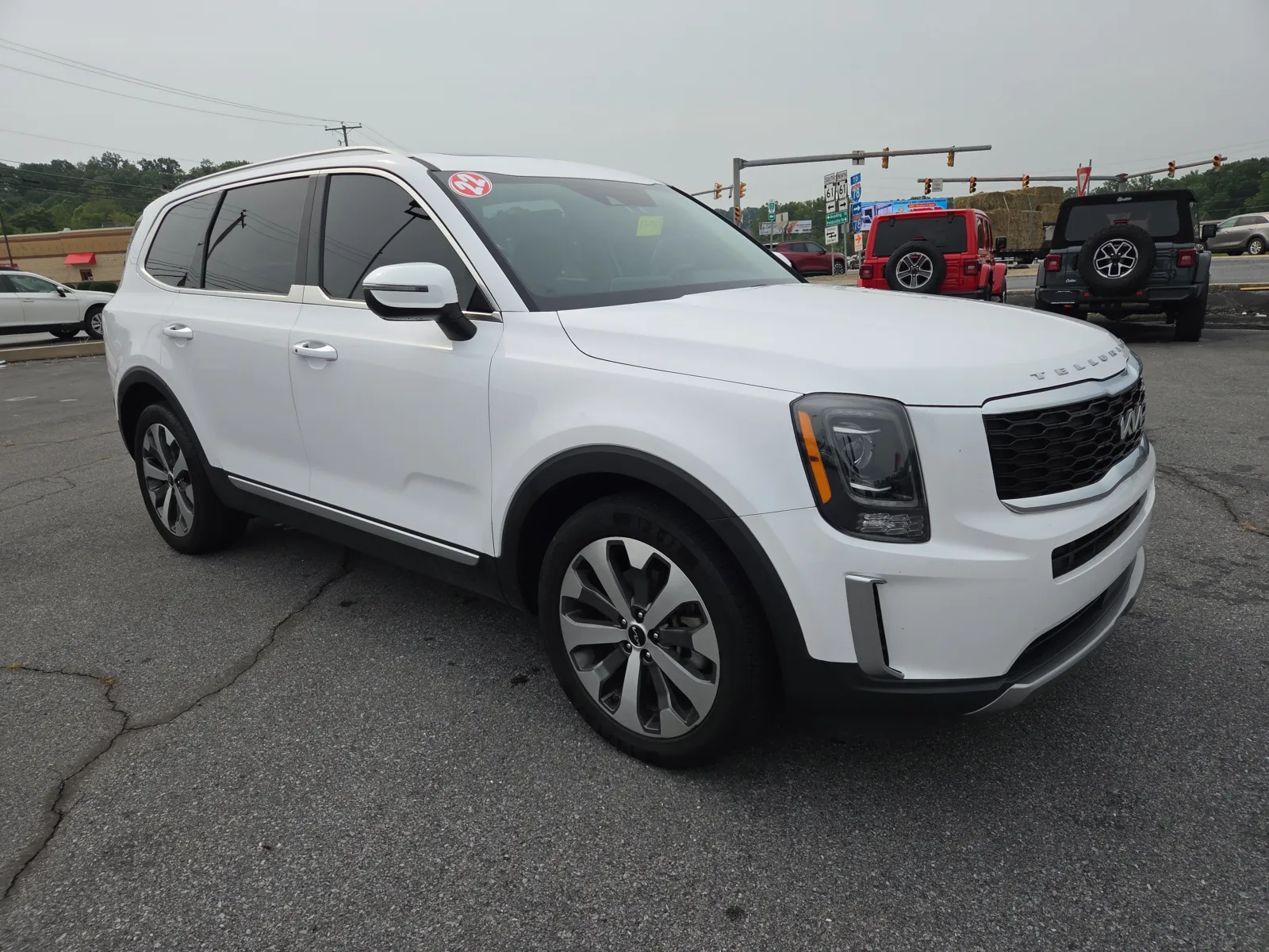 White 2022 Kia Telluride S AWD for sale in Hamburg, PA