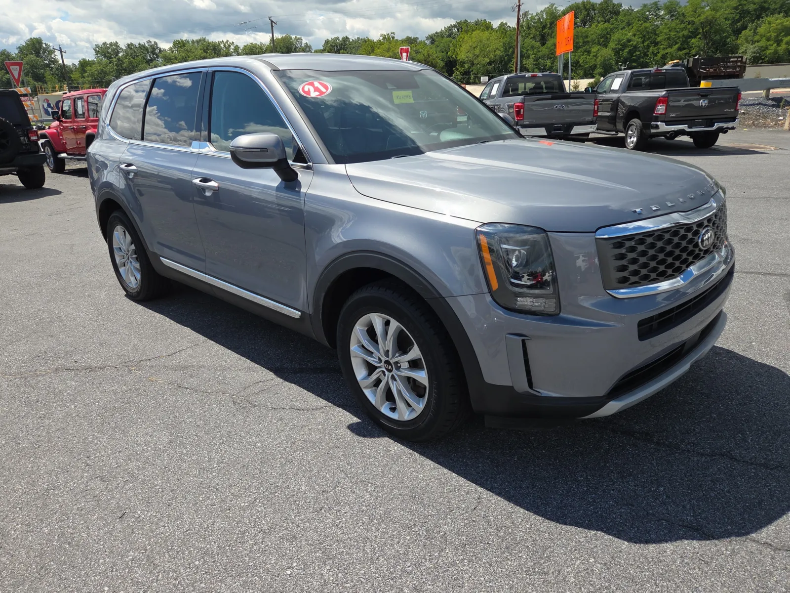 Silver 2021 KIA TELLURIDE LX for sale in Hamburg, PA