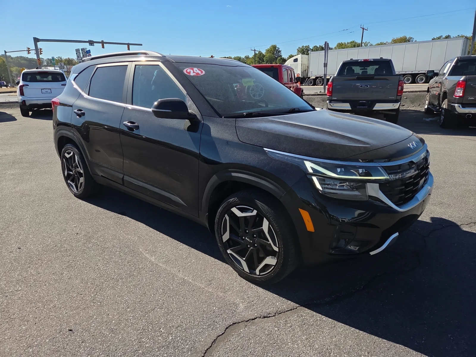 Black 2024 Kia Seltos SX AWD for sale in Hamburg, PA