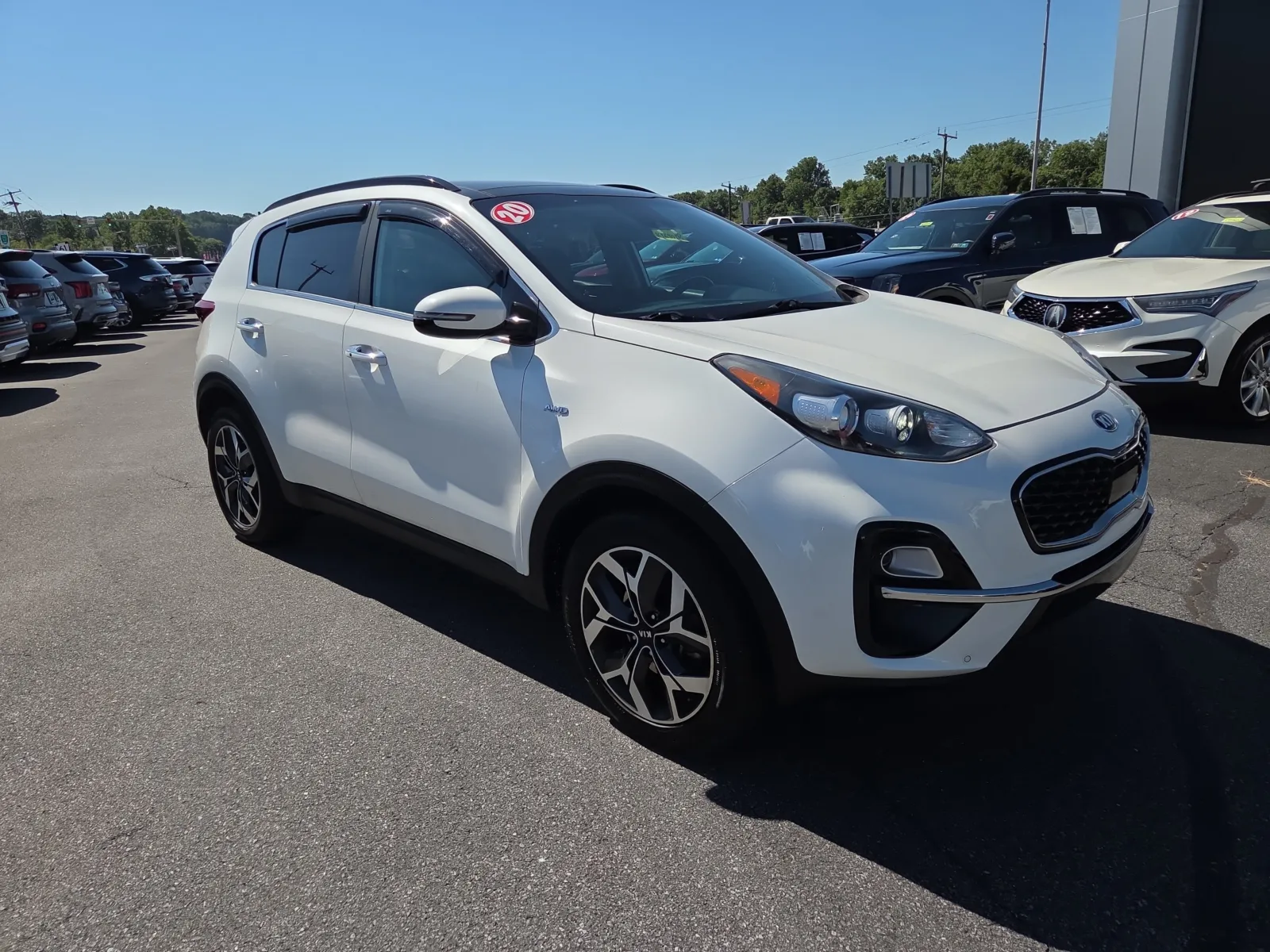 White 2020 Kia Sportage EX for sale in Hamburg, PA