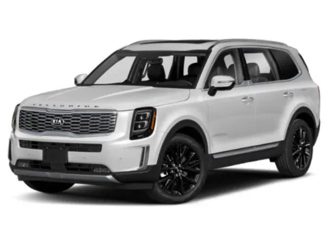 White 2021 Kia Telluride SX AWD for sale in Hamburg, PA