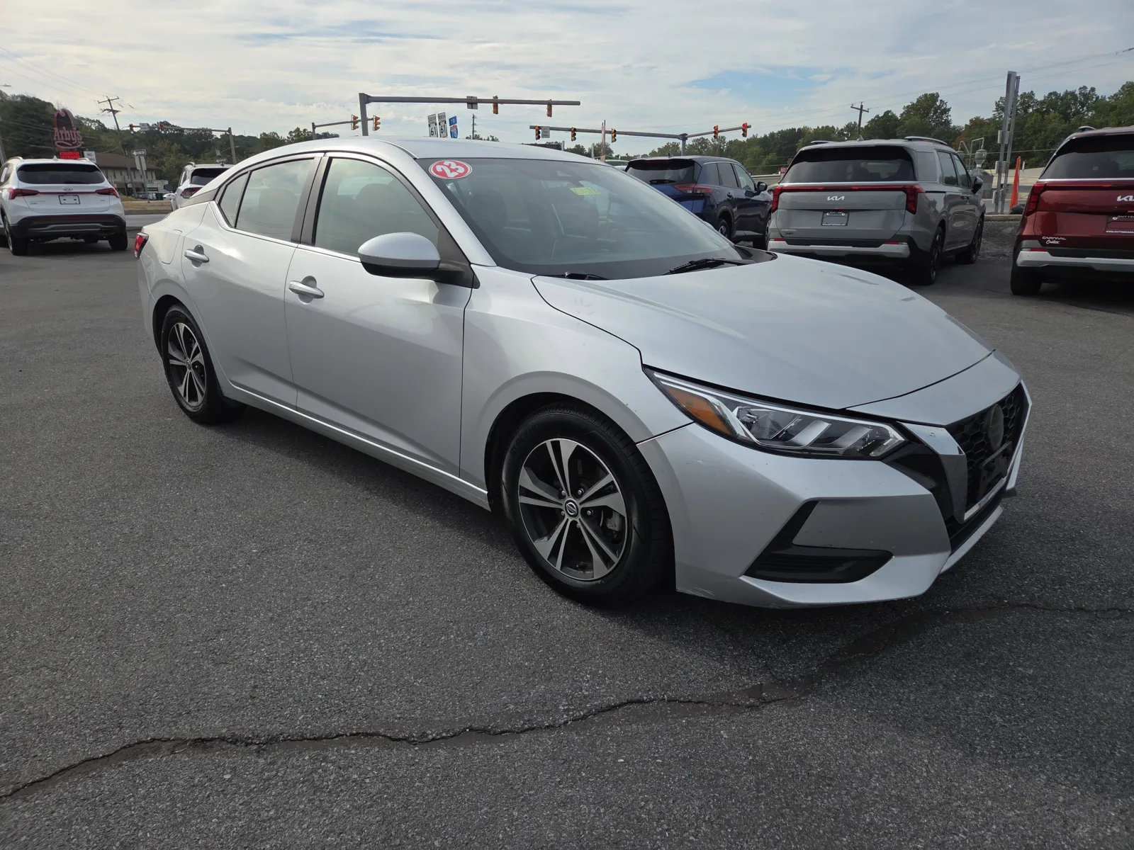 Silver 2023 Nissan Sentra SV for sale in Hamburg, PA