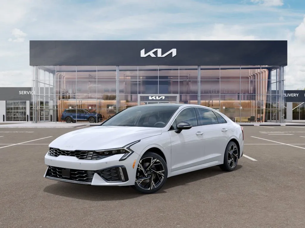 White 2025 Kia K5 GT-Line AWD for sale in Hamburg, PA