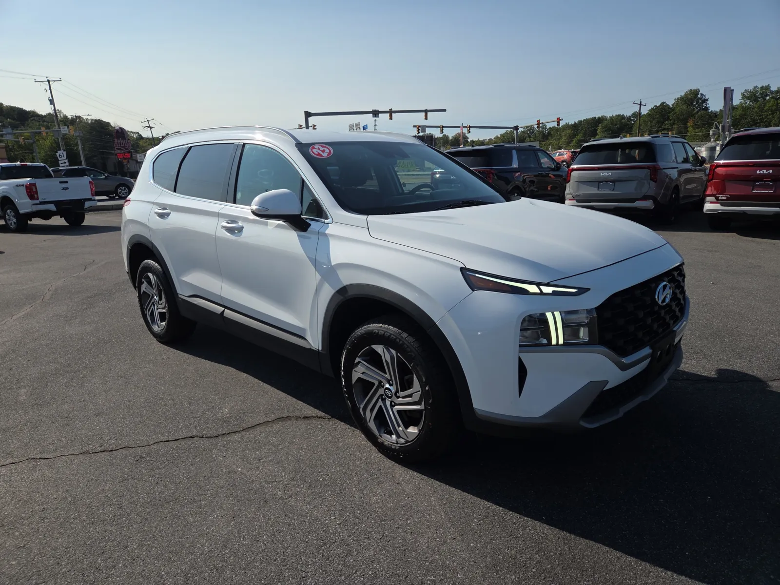 White 2023 Hyundai Santa Fe SEL AWD for sale in Hamburg, PA