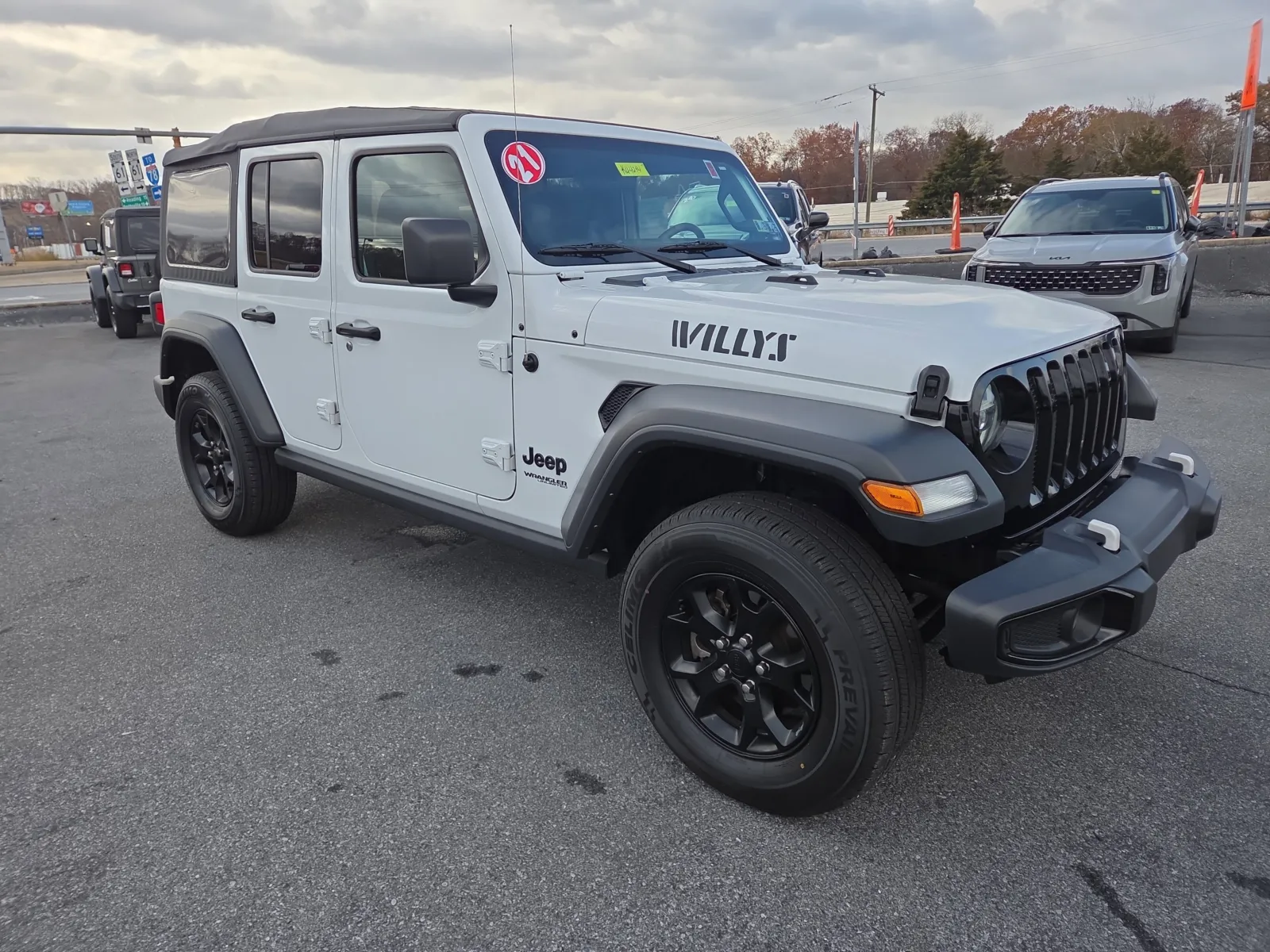 White 2021 Jeep Wrangler Unlimited Willys for sale in Hamburg, PA
