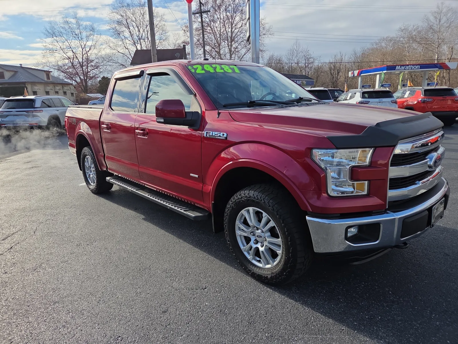 Red 2016 Ford F-150 Lariat for sale in Hamburg, PA