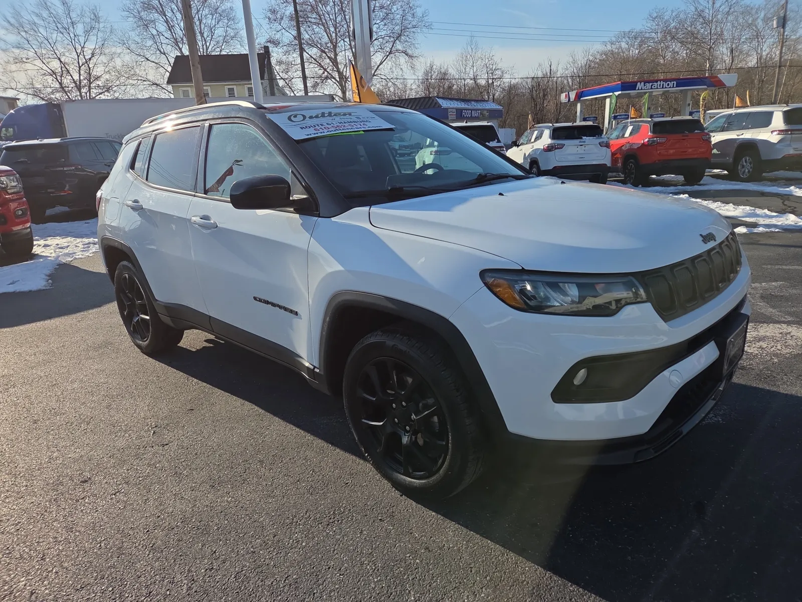 White 2022 Jeep Compass Altitude for sale in Hamburg, PA