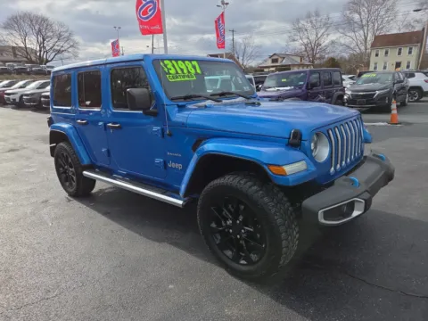 Blue 2023 Jeep Wrangler 4xe Sahara for sale in Hamburg, PA