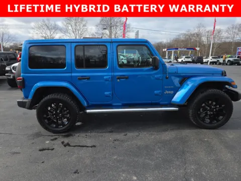 Blue 2023 Jeep Wrangler 4xe Sahara for sale in Hamburg, PA