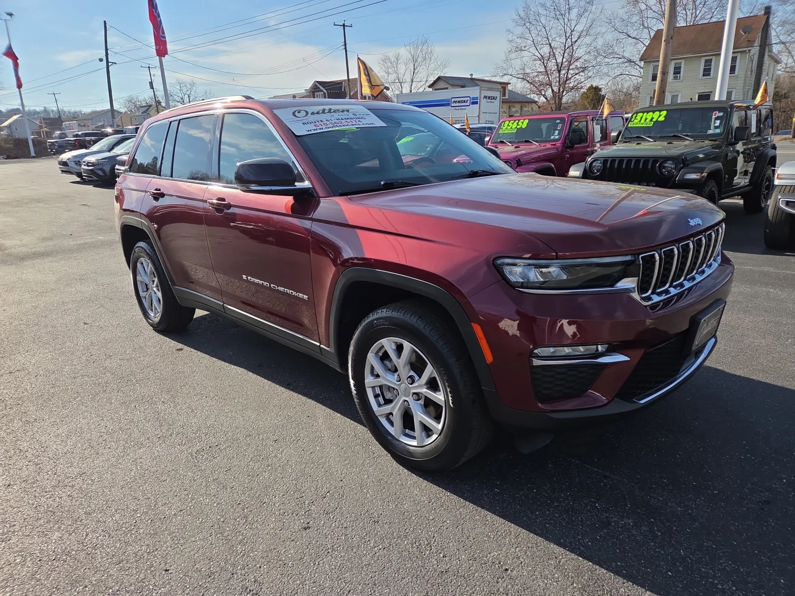 Red 2022 Jeep Grand Cherokee Limited for sale in Hamburg, PA