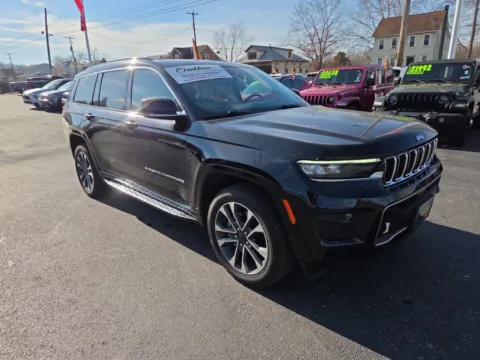 Black 2021 Jeep Grand Cherokee L Overland for sale in Hamburg, PA