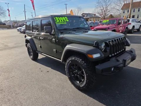 Green 2022 Jeep Wrangler Unlimited Willys for sale in Hamburg, PA