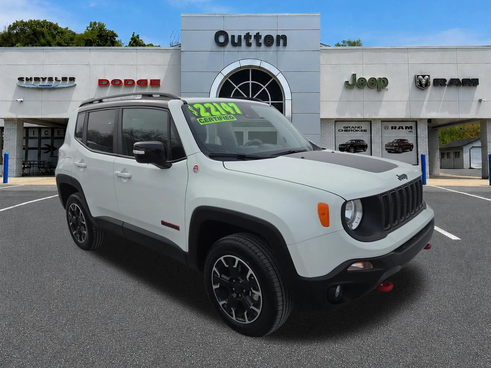 White 2023 Jeep Renegade Trailhawk for sale in Hamburg, PA