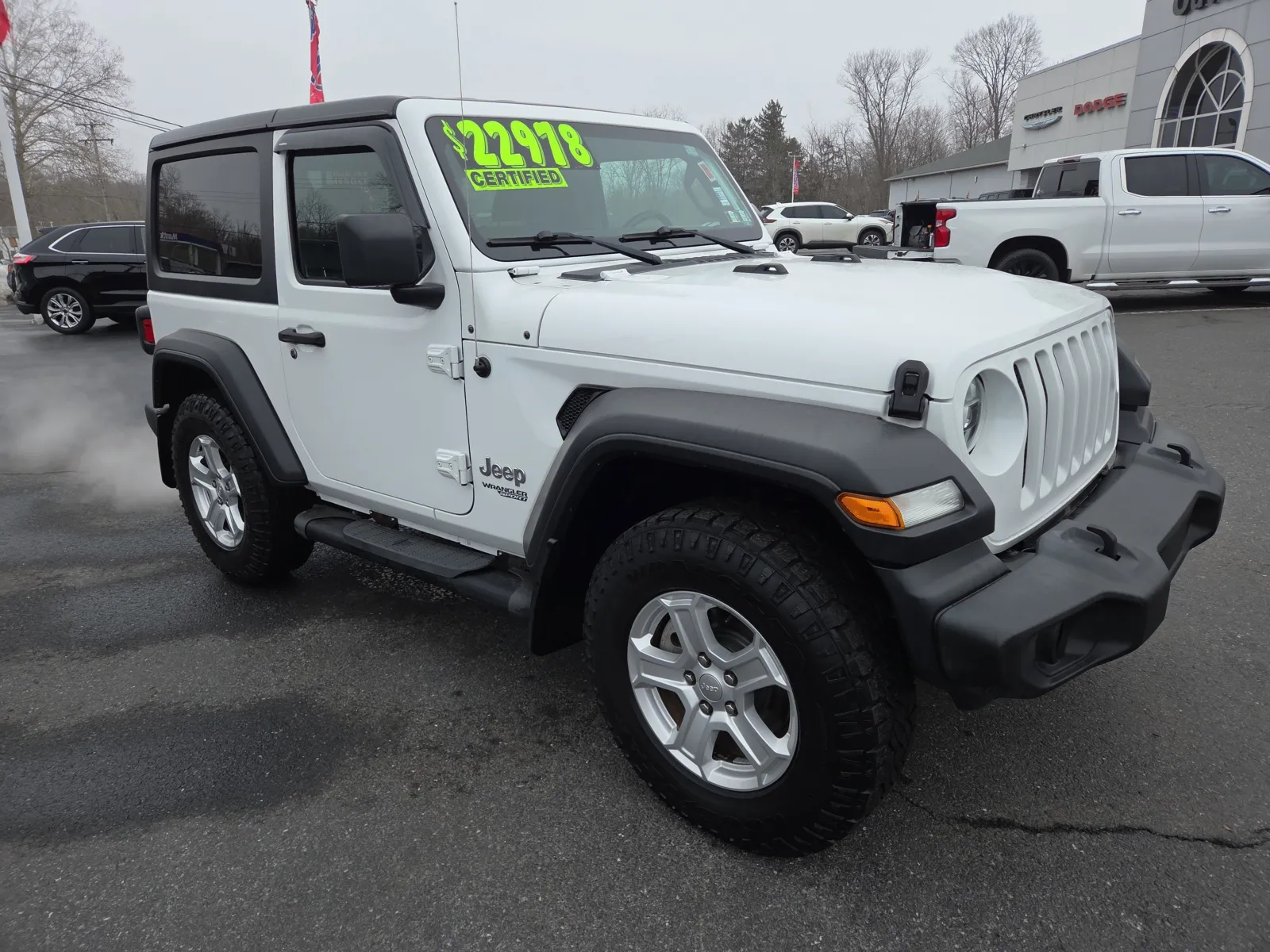 White 2020 Jeep Wrangler Sport for sale in Hamburg, PA