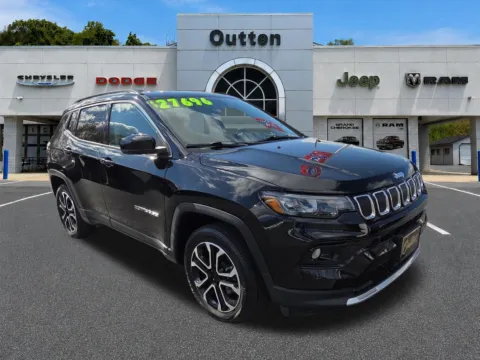 Black 2022 Jeep Compass Limited for sale in Hamburg, PA