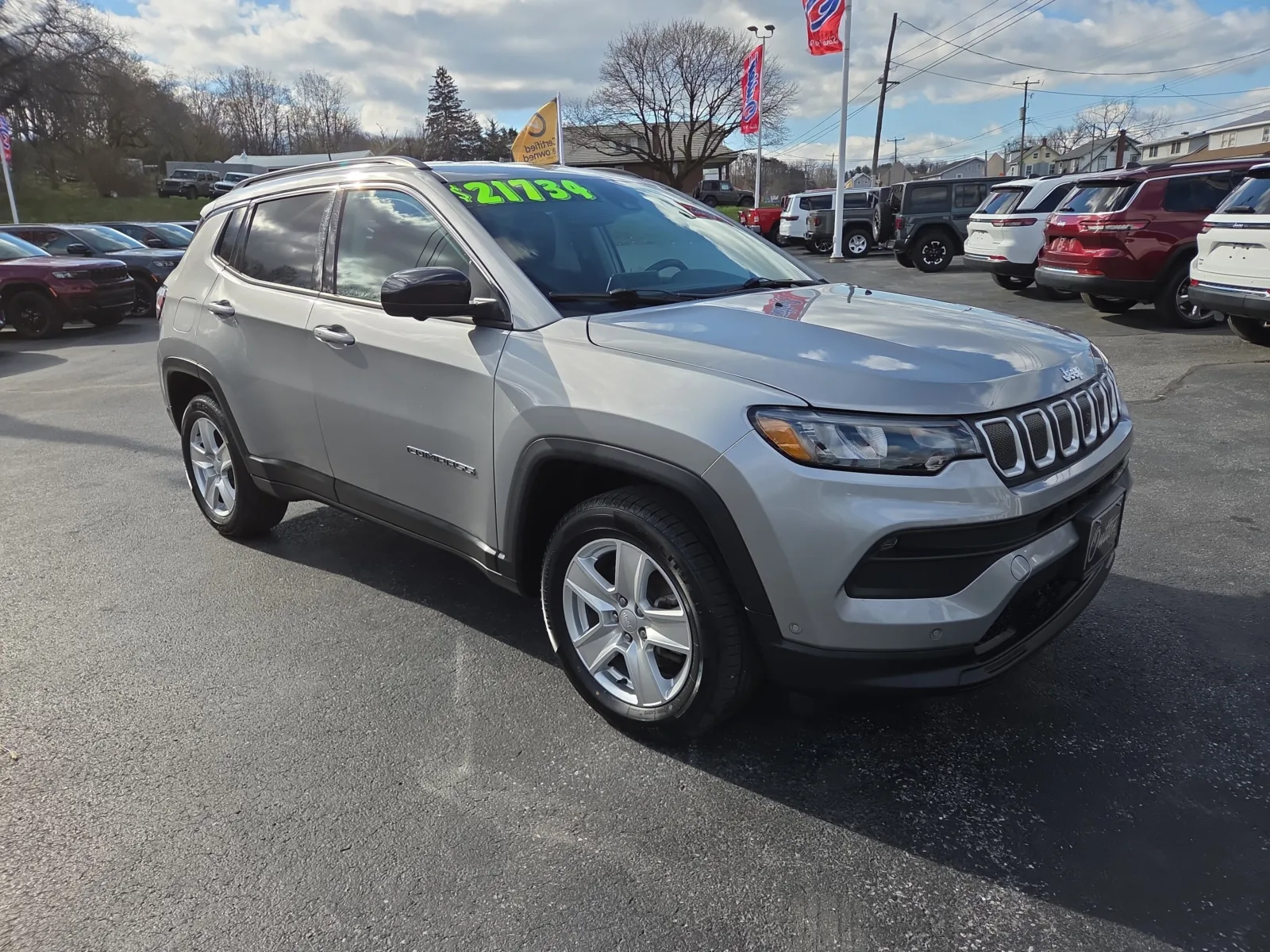 Silver 2022 Jeep Compass Latitude for sale in Hamburg, PA