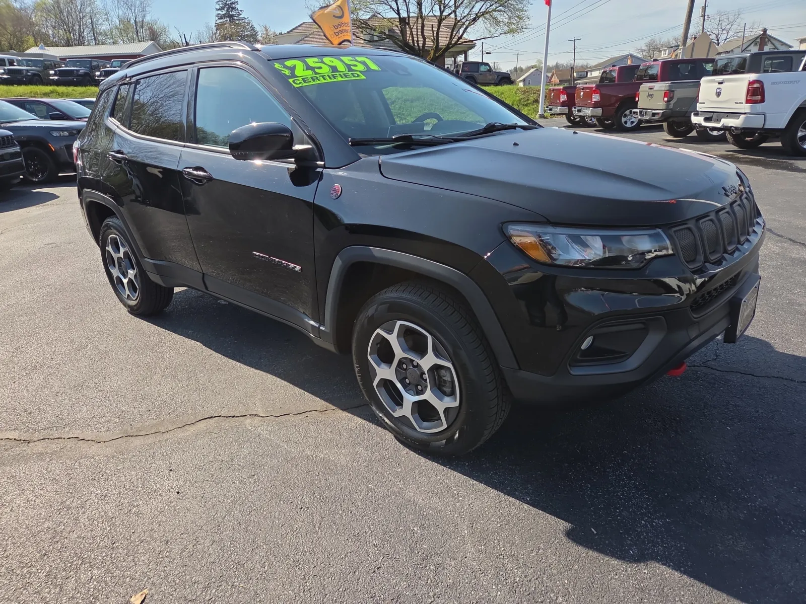 Black 2022 Jeep Compass Trailhawk for sale in Hamburg, PA