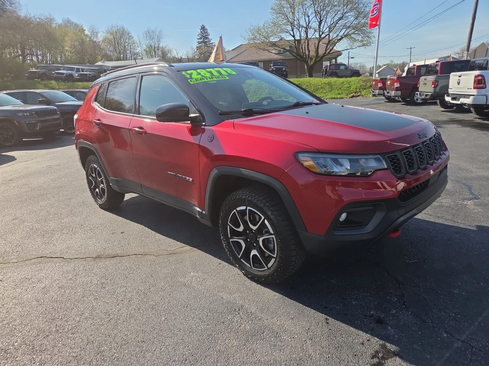 Red 2025 Jeep Compass Trailhawk for sale in Hamburg, PA
