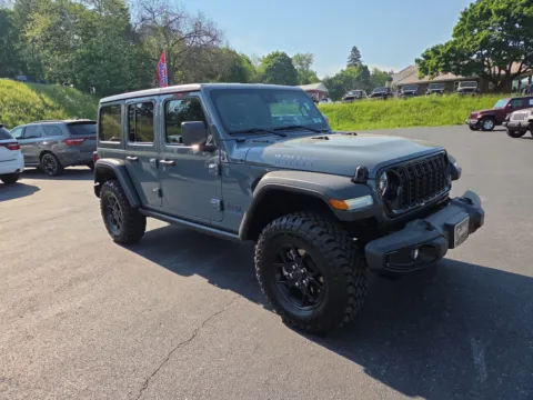 Blue 2025 Jeep Wrangler 4xe Willys for sale in Hamburg, PA