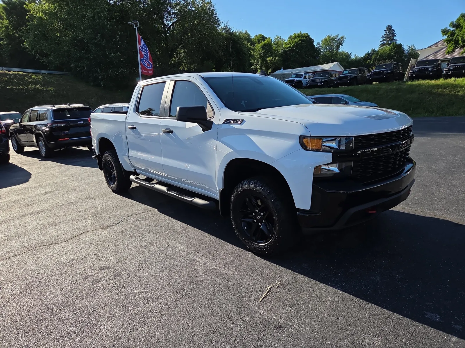 White 2021 Chevrolet Silverado 1500 Custom Trail Boss for sale in Hamburg, PA