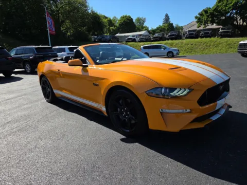 Orange 2018 Ford Mustang GT Premium for sale in Hamburg, PA