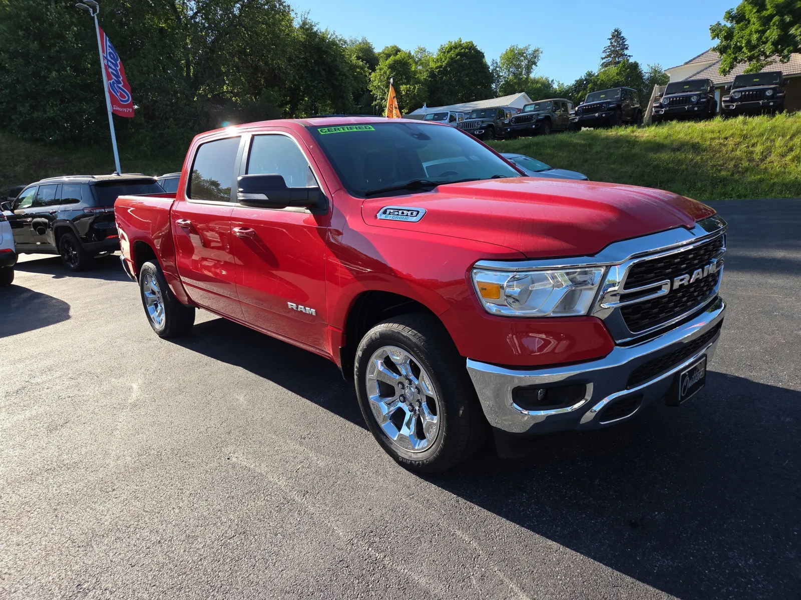 Red 2022 Ram 1500 Big Horn for sale in Hamburg, PA