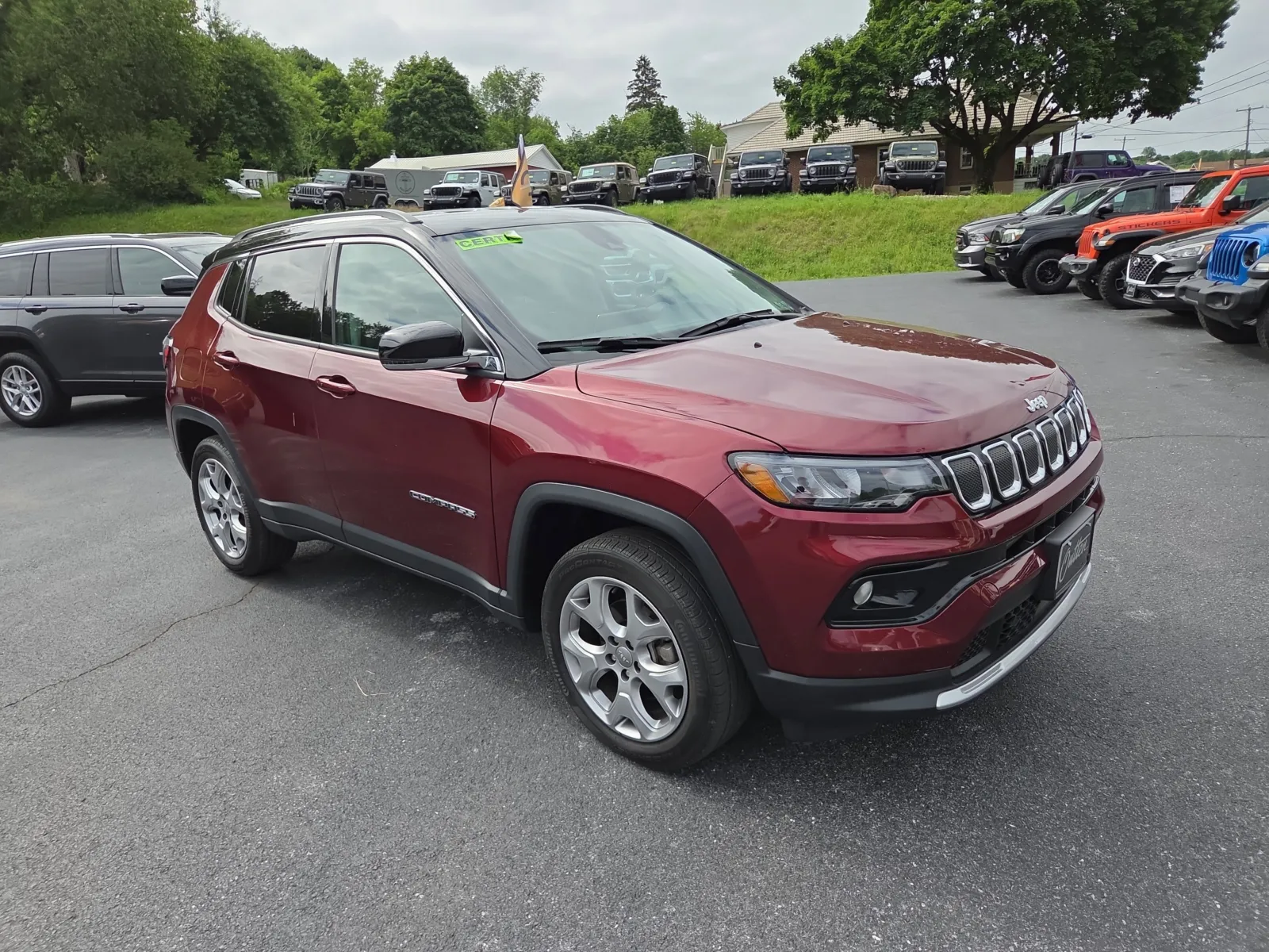 Red 2022 Jeep Compass Limited for sale in Hamburg, PA