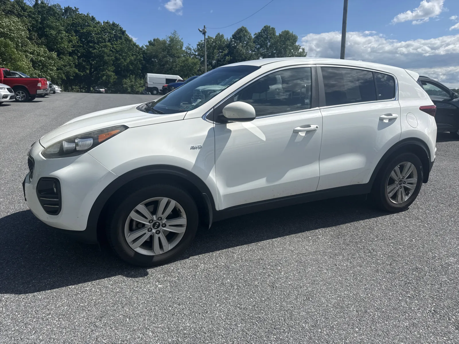 White 2018 Kia Sportage LX for sale in Hamburg, PA