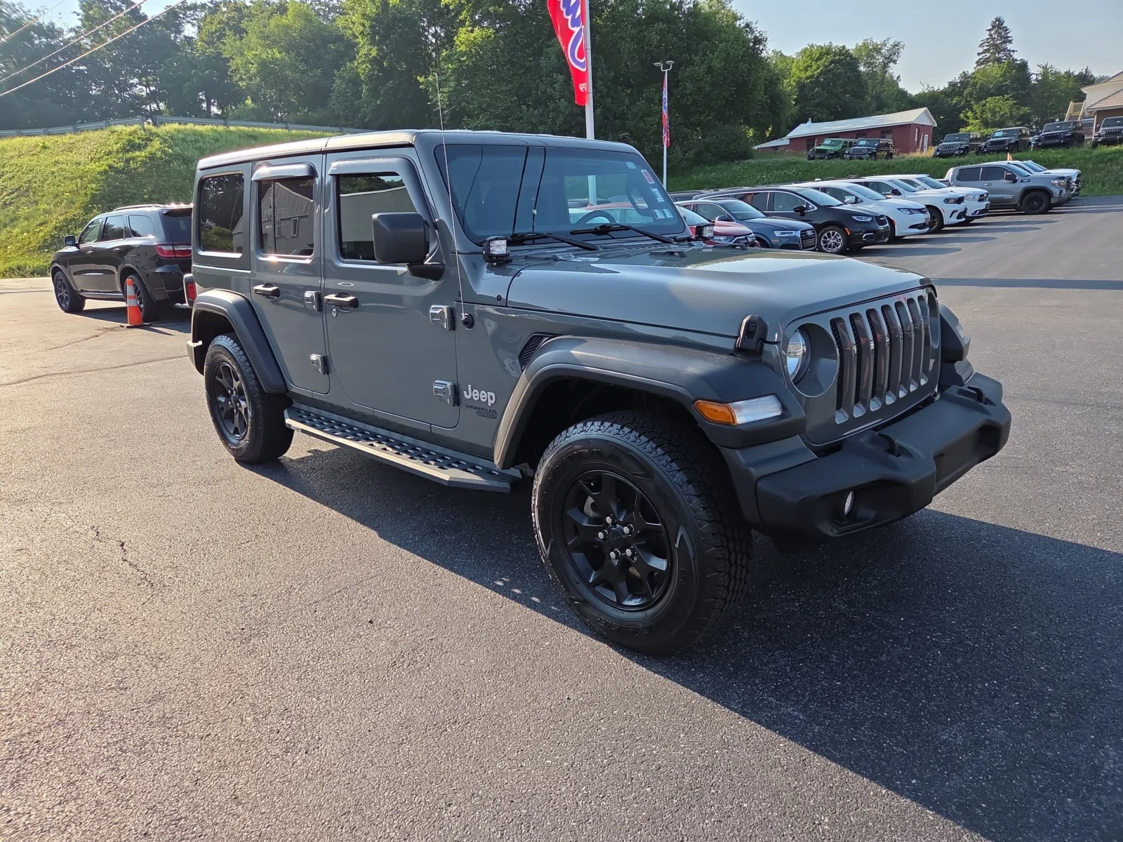 Gray 2018 Jeep Wrangler Unlimited for sale in Hamburg, PA