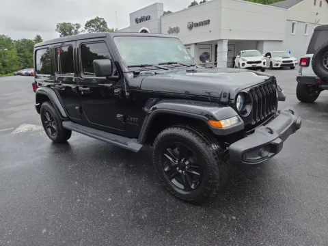 Black 2021 Jeep Wrangler Unlimited Sahara Altitude for sale in Hamburg, PA