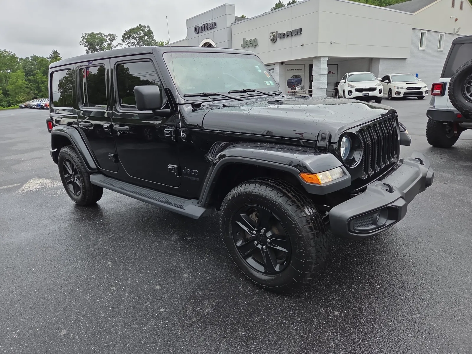 Black 2021 Jeep Wrangler Unlimited Sahara Altitude for sale in Hamburg, PA