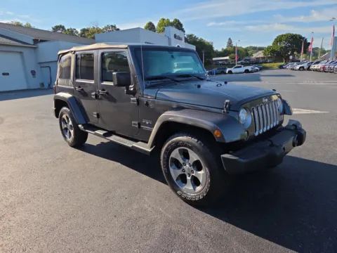 Gray 2017 Jeep Wrangler Unlimited Sahara for sale in Hamburg, PA