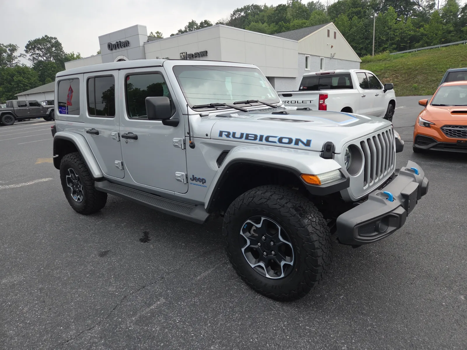 Silver 2023 Jeep Wrangler 4xe Rubicon for sale in Hamburg, PA