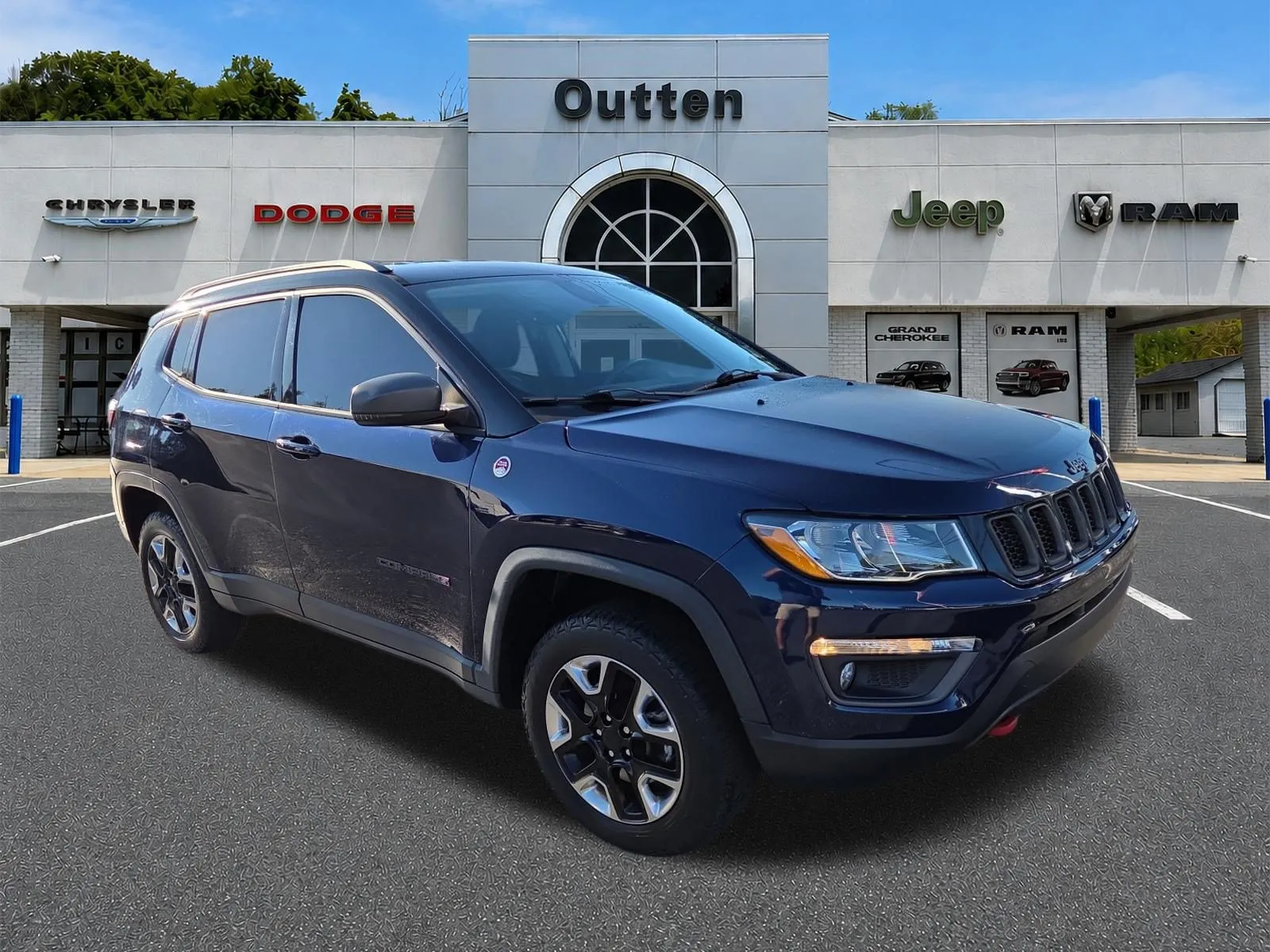 Blue 2017 Jeep Compass Trailhawk for sale in Hamburg, PA
