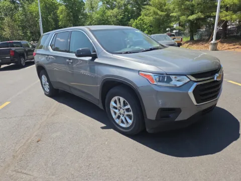 Gray 2021 Chevrolet Traverse LS for sale in Hamburg, PA
