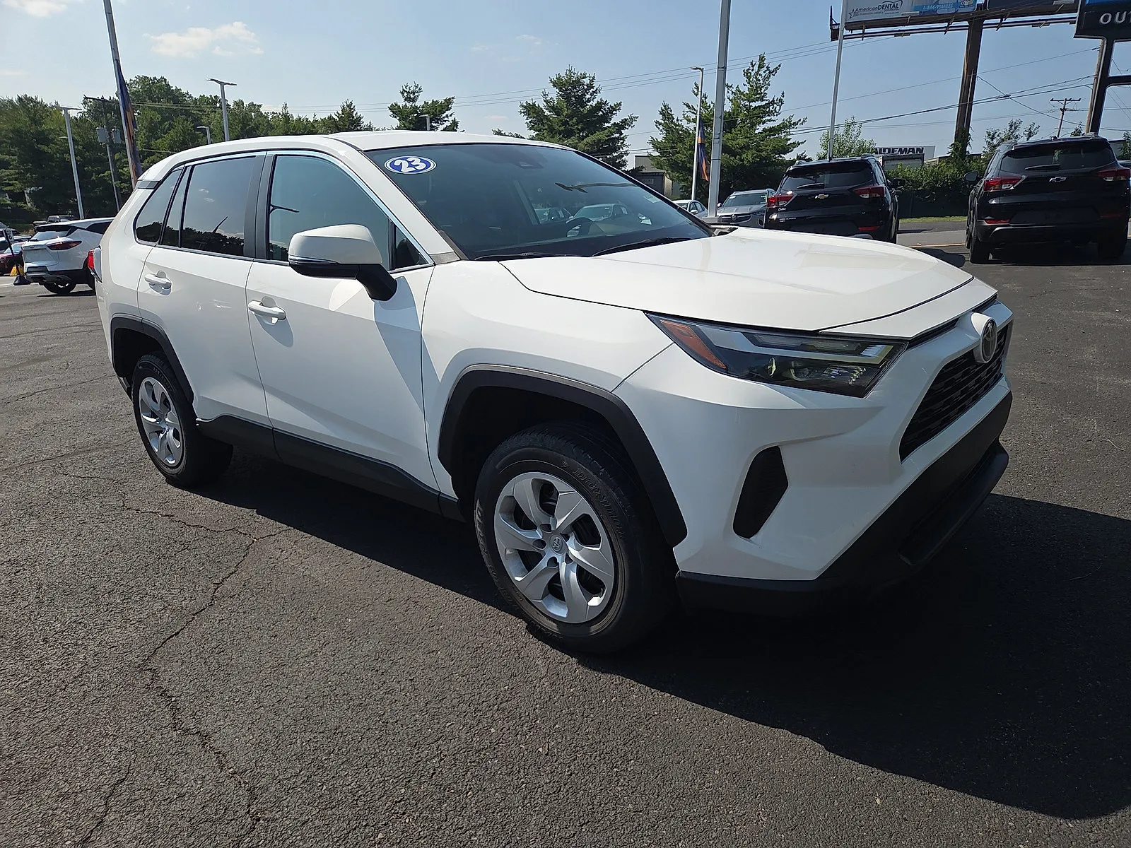White 2023 Toyota RAV4 LE for sale in Hamburg, PA