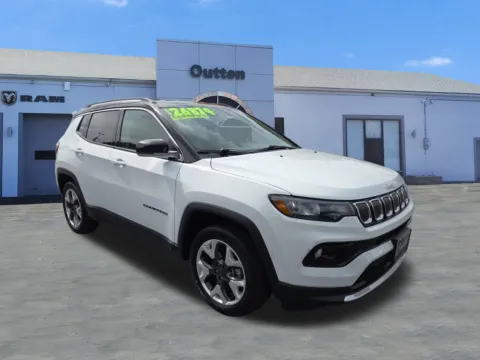White 2022 Jeep Compass Limited for sale in Tamaqua, PA