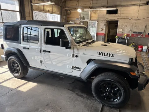 White 2021 Jeep Wrangler Unlimited Willys for sale in Tamaqua, PA