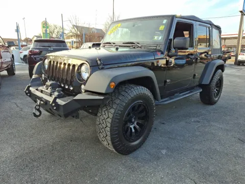 Black 2016 Jeep Wrangler Unlimited Willys Wheeler for sale in Allentown, PA