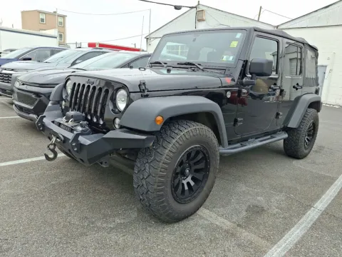 Black 2016 Jeep Wrangler Unlimited Willys Wheeler for sale in Allentown, PA