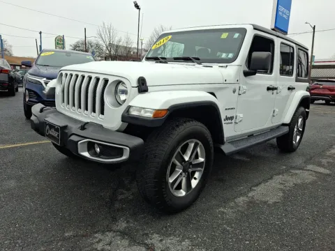 White 2019 Jeep Wrangler Unlimited Sahara 4x4 for sale in Allentown, PA