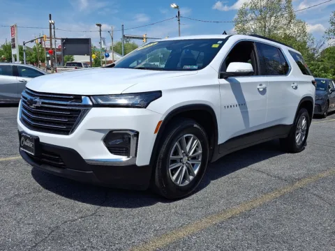 White 2023 Chevrolet Traverse AWD LT Leather for sale in Allentown, PA