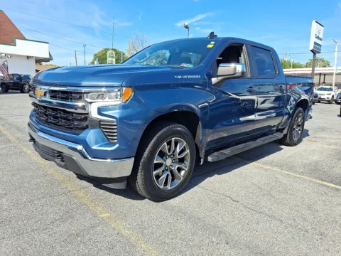 Blue 2024 Chevrolet Silverado 1500 4WD Crew Cab Short Bed LT with 2FL for sale in Allentown, PA